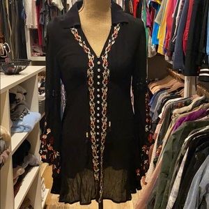 Beautiful embroidered bell sleeve blouse